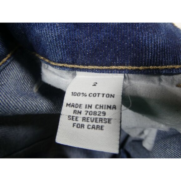 Rue 21 Women's Multi Pocket‎ Cargo Blue Jeans - Size 2 - Picture 5 of 6